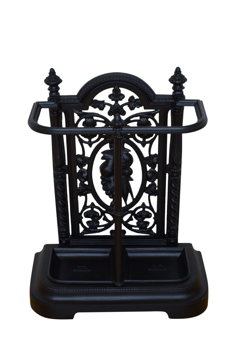 English Victorian Cast Iron Umbrella Stand - Image 3